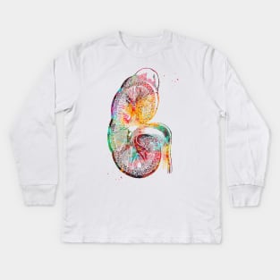 Kidney section Kids Long Sleeve T-Shirt